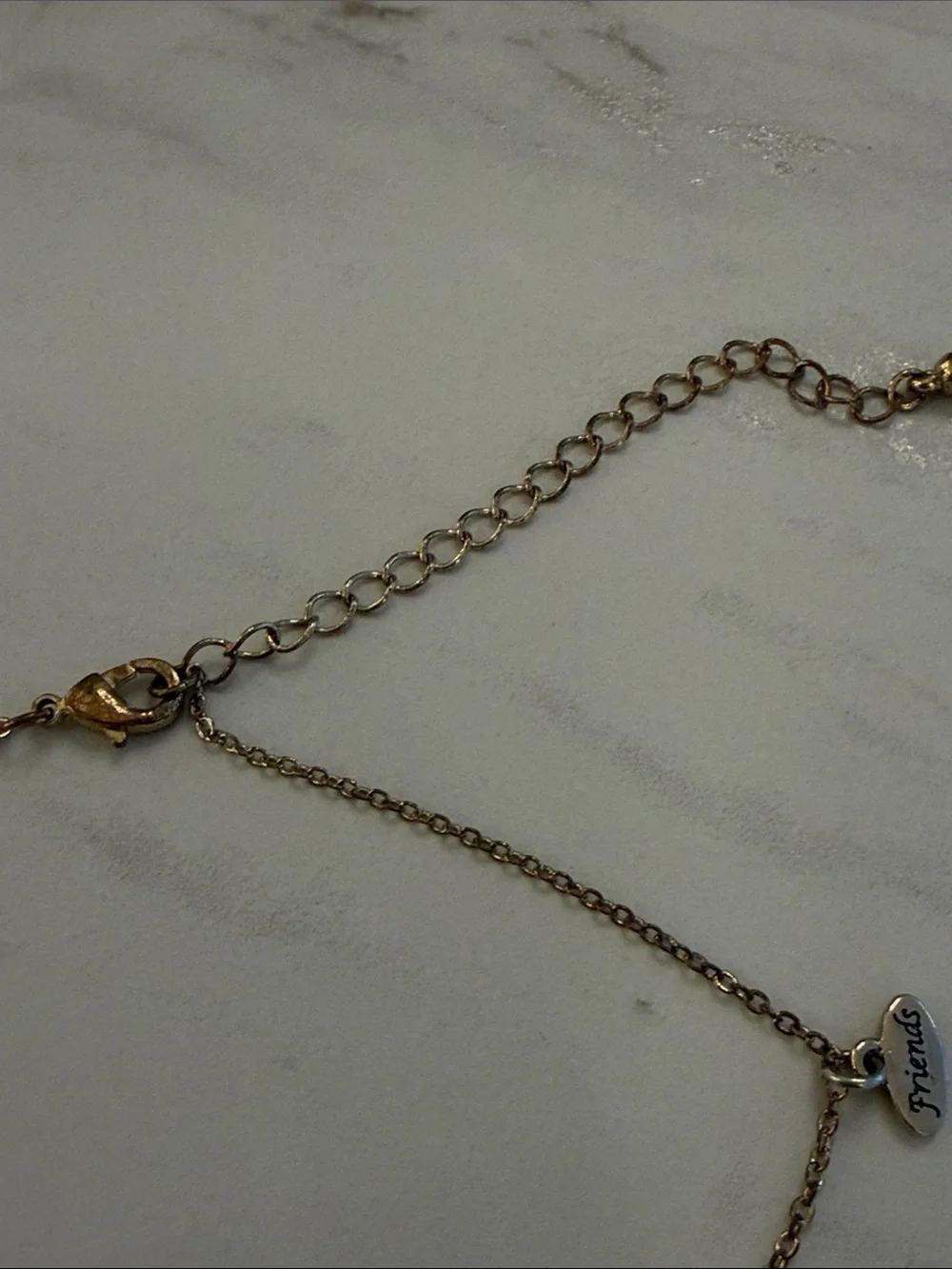 Vintage Style Gold Tone Enamel Owl Pendant Necklace